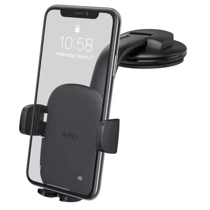 Aukey HD-C50 Soporte magnético para teléfono móvil para automóviles, rotación de 360 °, tablero de instrumentos, parabrisas - 1