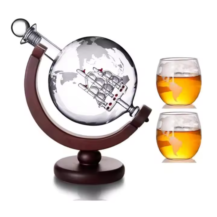 Juego de decantador de whisky (850 ml) Set De Regno de whiskey para helbres-Accesorios para bar en el hogar - 1