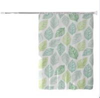 Cortina de Ducha,Impermeable y Resistente al Moho Cortinas de Baño de Hojas Verdes, Cortina Ducha Verde 180 x 200cm - details 0