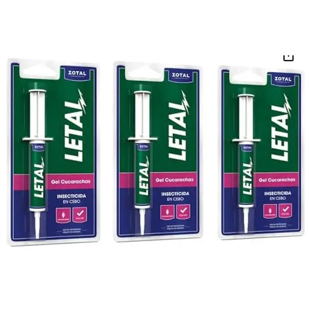 Zotal Laboratorios Pack de 3 Insecticida LETAL TRX ZOTAL en Cebo Contra Cucarachas, 30 Gr - 1