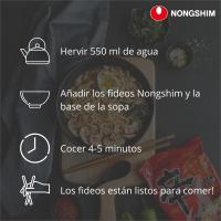 ASIAMARKET Nongshim Fideos Ramen Coreanos Fideos Instantáneos Shin Ramyu Picante  Big Bowl en Vaso 114 grs. - 500 ml, Ramen Tradicional Coreano (Ramyun), Facil Para Llevar, El Ramen más vendido del Mundo, 1 o 3, Enviado Desde España. - details 2