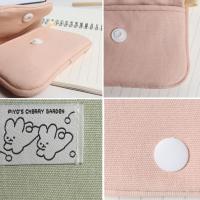 Monedero Portátil De Algodón Mini Monedero Ligero Bolsa De Auriculares Color Sólido Para Mujeres Y Hombres - details 3