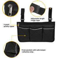 Bolsa Impermeable Para Silla De Ruedas Con Bandeja Reflectante Segura Gran Capacidad Almacenamiento Multifuncional Para Andadores - details 6