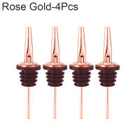 4Pcs Tapones De Vino De Acero Inoxidable Negro/Rosa Oro/Cobre Para Alcohol Accesorios De Barra Espigas De Carga - details 3