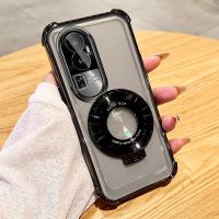 Funda Protectora Transparente Y Antichoque Para OPPO Reno 10 11 12 Realme 13 pro plus Con Soporte Magnético Y Anillo - details 9