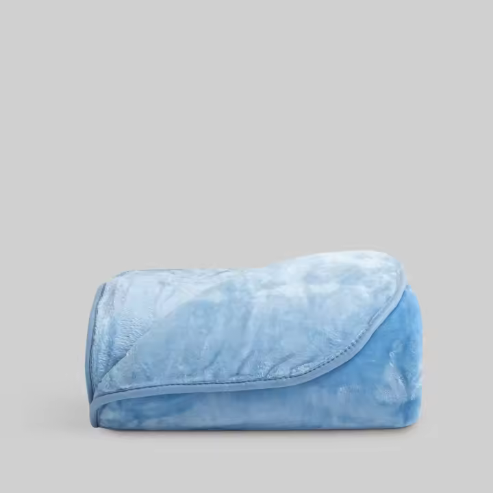 Llartextil Manta Rachel Celeste - Ideal para Momentos de Serenidad - Diseño con Sherpa - 1