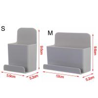 Soporte De Teléfono Adhesivo Organizador De Control Remoto Para TV Y Aire Acondicionado Ecológico Plástico Montado En La Pared - details 6