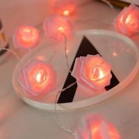 Luces De Rosas Rosa Para Dormitorio Luz LED De Batería Para Exteriores Luces Faeiras Románticas Para Casa Y Habitación Decorativas Para Fiesta - details 4