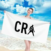 Toalla De Playa Cristiano Ronaldo Para Baño Y Sauna Toalla Grande Para Secado De Cabello Accesorios De Baño Hechos a Mano De Poliéster Y Algodón - details 2