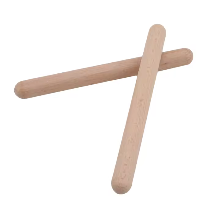 Paquete De 1 Pares De Palillos De Batería De Madera Instrumento De Percusión Para Niños Juguete Musical Herramientas De Acompañamiento Fáciles De Agarrar - 1