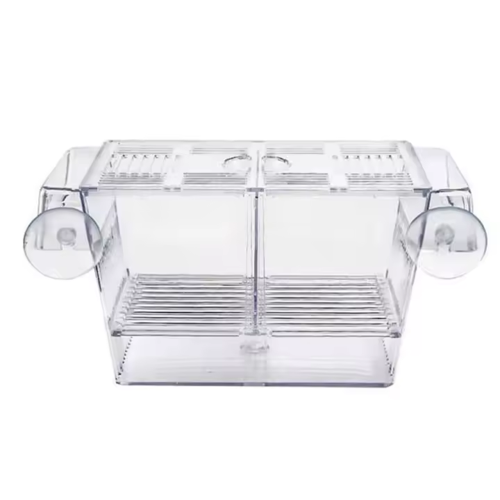 Acuario Multifuncional Para Peces Caja De Cría Y Aislamiento De Acrílico Transparente Tanque De Peces Para Guppys Incubador De Hatching - 1
