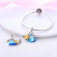 Perlas De Perfume Para Mujer Plata Esmaltada Colgante De Zapatos Altos Y Lápiz Labial Para Pulsera DIY Joyería - details 66