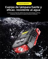 Linterna Frontal LED XPE Mini Recargable Por USB Con Clip De Inducción Para Pesca Camping Ciclismo Running Luz Portátil Para Noche - details 0