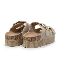 ISTERIA 25221 041 Sandalias Anatómicas mujer 36016 25V BIO DOBLE SERRAJE 2  HEBILLAS BEIG - details 1