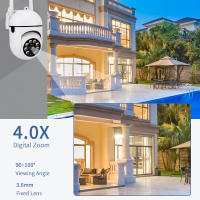 Cámara De Seguridad IP WiFi Dual Frequencia 2.4G Y 5Ghz PTZ Automática Para Bebé Monitorización Inalámbrica 1080p Con Visión Nocturna Y Detección De Movimiento - details 8