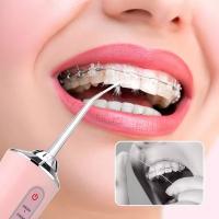 Irrigador Bucales Portatil, Irrigador Dental Portatil Viaje con 4 Boquillas 3 Modos,USB, 220ml Recargable Irrigador limpiador Dientes Agua Presion, IPX7 Impermeable - details 5