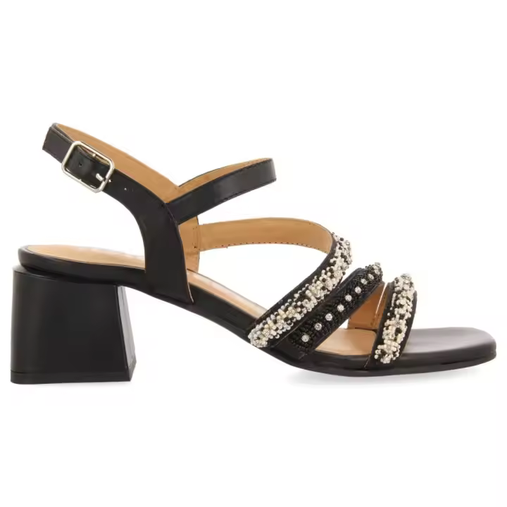 Sandalias altas mujer GIOSEPPO 72131 BALAO SANDALIA TACON TIRAS FANTASIA NEGRO 32347 24V - 1