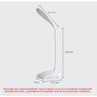 Lámpara De Escritorio LED Con Batería Seca AA Potenciada Toque Dimming Luz Nocturna Plegable Portátil Para Estudio Dormitorio Y Estudiante - details 0