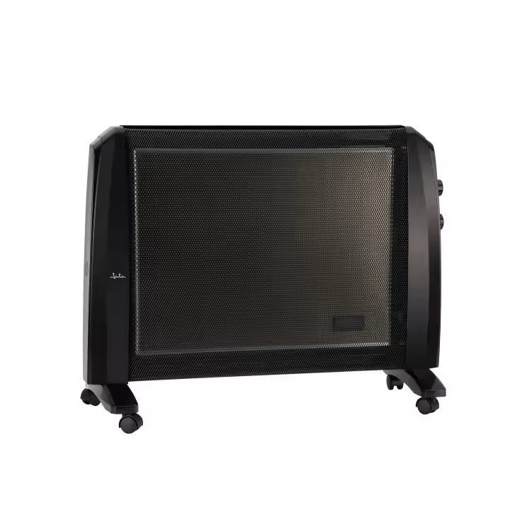 Jata Radiador Eléctrico de Mica con 2 Potencias de Calor (750 - 1500 W) Termostato Regulable de Temperatura, Calienta en 1 minuto, Ahorro de Energía, Ruedas Giratorias, Antivuelco - JCRC2115 - 1