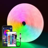 Tira De LED RGB Neón 5V USB Flexible Y Impermeable Con Control Remoto Y App Para Decoración De Habitaciones En El Hogar - details 4