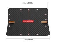Magnetic winter car window snow cover, large size, windshield, antifreeze, windshield cover, glass sunshade - details 11