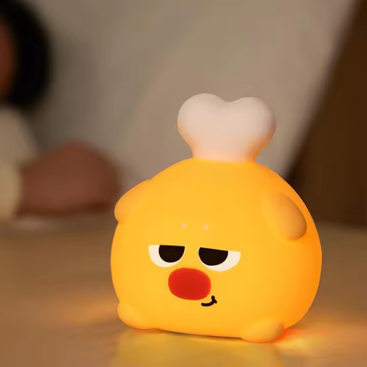 Luz de noche de muslo de pollo - Luz de noche para niños - Luz de noche linda - Luz de noche táctil - Luz de noche temporizada - 1