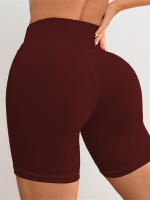 Shorts De Yoga Para Mujer Con Cintura Cruzada V 3.5 Shorts De Entrenamiento Fitness Deportivos Sin Bolsillos Regular Nylon Spandex - details 17