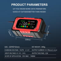 Cargador De Batería Para Coche SUV RV Motocicleta Camión EAFC 12V 7A Protección Múltiple Inteligente Compatible Con Baterías De Hierro Líquido Y Plomo-Acidez - details 10