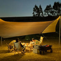 Carpa Grande De Camping 5.1x5.1m Impermeable Octagonal Mariposa Para Exterior Sombrilla Tienda De Sombra Playa Tourista Canopy - details 12