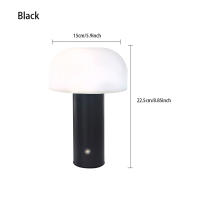 Lámpara De Mesa LED Recargable En Forma De Hongos Con Iluminación De 3 Colores Ajustable Para Decoración De Dormitorio Bar Restaurante - details 3