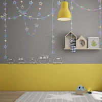 Guirnalda De Estrellas De Papel Plateado 3.7M 12.1ft Para Decoración De Habitaciones Fiesta De Cumpleaños Graduación Año Nuevo - details 1