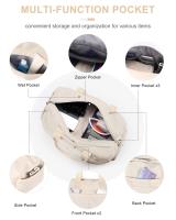Bolsa de gimnasio con compartimento para zapatos, bolsa de lona deportiva, bolsa de viaje impermeable, cinturón de yoga, maletín con ruedas - details 7