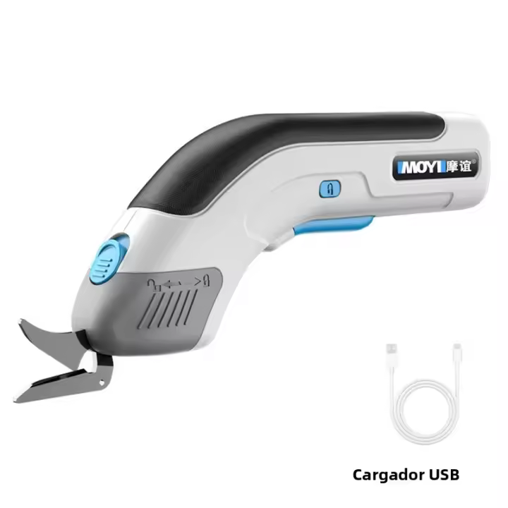 Tijeras Eléctricas Inalámbricas Recargables Portátiles Para Corte De Telas Papel Tapete PVC Y Cuero Herramientas De Corte - 1