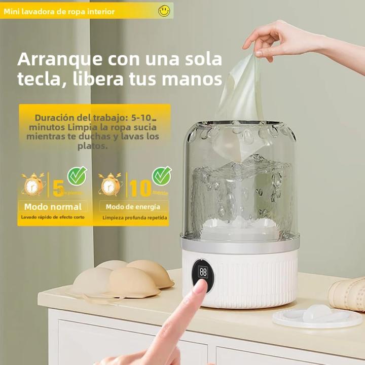 Portable Mini Washing Machine Mini Laundry Washer Machine Underwear Cleaning Tool For Dormitories Travel Camping Hotel Apartment