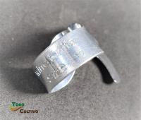 Anillo corta macarrón metálico. Nº 12 o 22 mm. Fabricado en ligero aluminio con cuchilla de acero. Permite manipular o cortar el hilo con las dos manos continuamente sin necesidad de usar una navaja o cuchillo - details 0