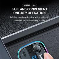 VIKEFON Transmisor FM Bluetooth 5.0 Modulador De Radio Para Coche Con Reproductor MP3 Y Cargador USB Super Rápido De 15W - details 8