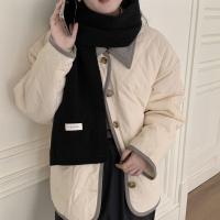 Bufanda Clásica Elegante Para Mujer Invierno Suave Térmica Versátil Coreana Pareja Estudiante Tejida Cálida Femenina Chaqueta Hombre - details 11