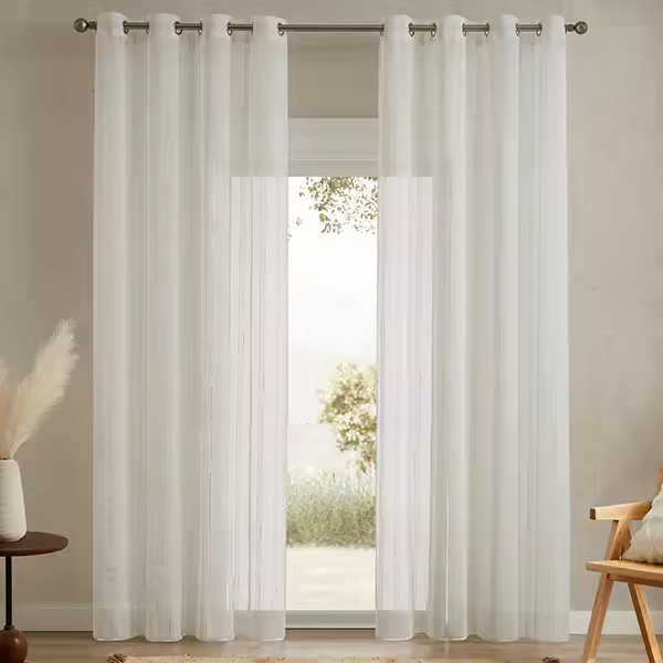 Visillo Capri de Grucotex de color crudo (140 x 265) - 1