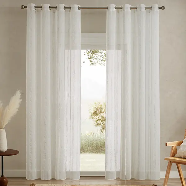 Visillo Capri de Grucotex de color crudo (140 x 265) - 1