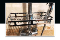 Organizador De Baño Multifuncional Soporte De Jabón Con Pala Elevadora No Perforado Almacenamiento De Ducha Rack De Estante Trays Removible Decoración Para El Hogar - details 2