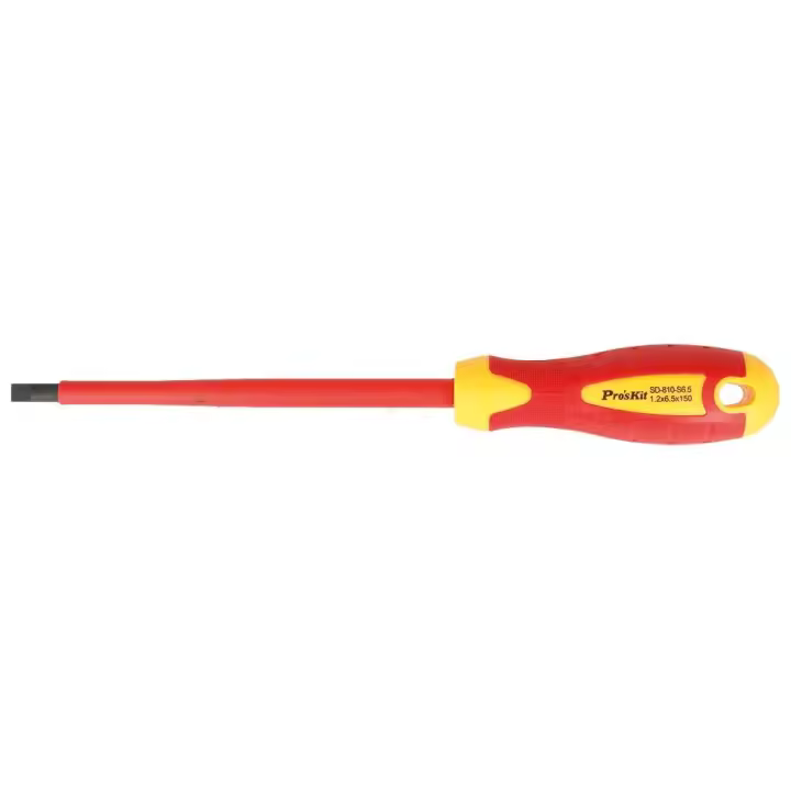 Destornillador para electricista DIN 1000V, Plano 6.5mm - 1