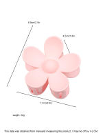 4Pcs Pinzas De Pelo En Forma De Flor Rosa Para Mujer Tenazas De Pelo Fuertes Para Cabello Grueso Y Rizado Estilo 90's - details 4