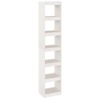 vidaXL Estantería/divisor de espacios madera de pino 40x30x199 cm Natural, Blanco, Gris Mueble Almacenaje Estantería para Oficina, Estudio, Dormitorio Estantería/Librería/ mueble de Almacenamiento - details 2