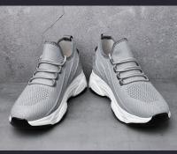 Zapatos Deportivos Casuales Para Hombres Con Altura Oculta 6CM Transpirables Malla Suela De Goma Tamaño True Fit - details 16