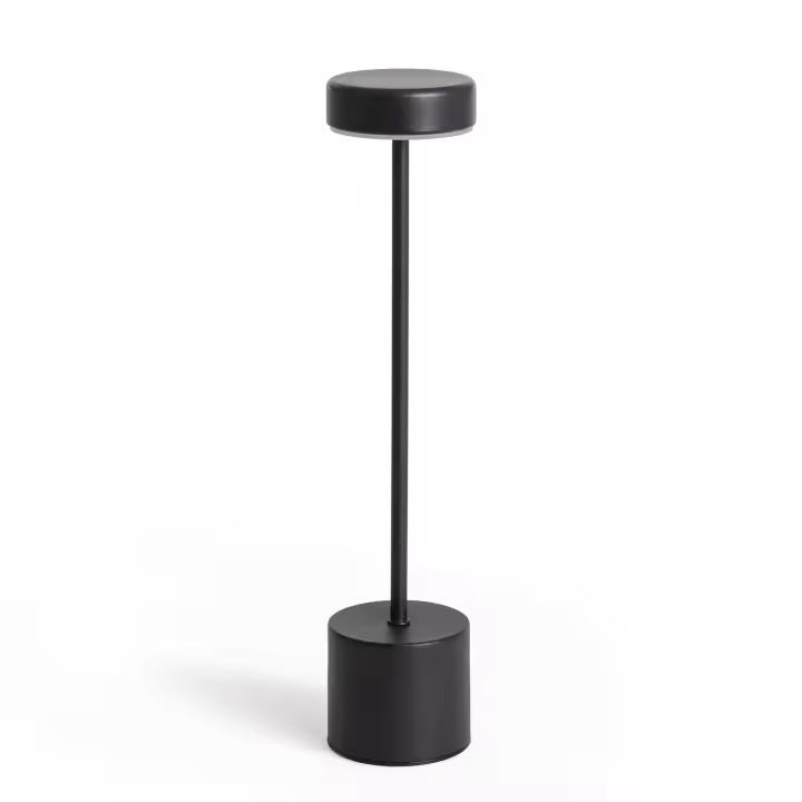 Ledkia Lámpara de Mesa LED Portátil con Batería USB Recargable Zimba Negro - 1
