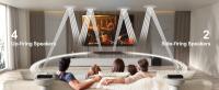 Barra de sonido ULTIMEA Nova S90 Dolby Atmos con subwoofer inalámbrico 8", 7.1.4 canales, Máxima 740W, Bluetooth 5.3, HDMI, óptico, AUX, montaje en pared, tecnología ASL 360° para sonido envolvente, altavoces traseros inalámbricos, compatible con TV y PC - details 4