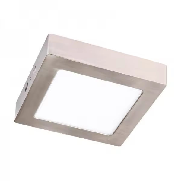 IluminaShop - Plafon LED Cuadrado de Techo Niquel 12W 1200LM IP44 CCT - 1