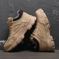 Zapatos De Seguridad Con Punta De Acero Para Hombres Antipinchazos Antideslizantes Botas De Trabajo Industriales Ligeros Y Transpirables - details 7