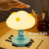 Lámpara De Noche LED Nube Recargable En Silicona Decorativa Y Cálida Para Dormitorio Con Luz LED De 249-2000 Luminosos Fuente De Energía: Batería Recargable - details 1