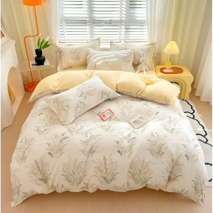 Juego de Funda Nórdica 4 Piezas de Algodón Alta Calidad Juego de Ropa de Cama- Dibujo Elegante - Varios Tamaños Disponibles - 1